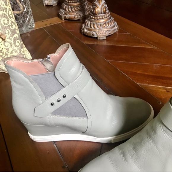 LINEA PAOLO Gray Wedge Sneakers - Picture 12 of 14